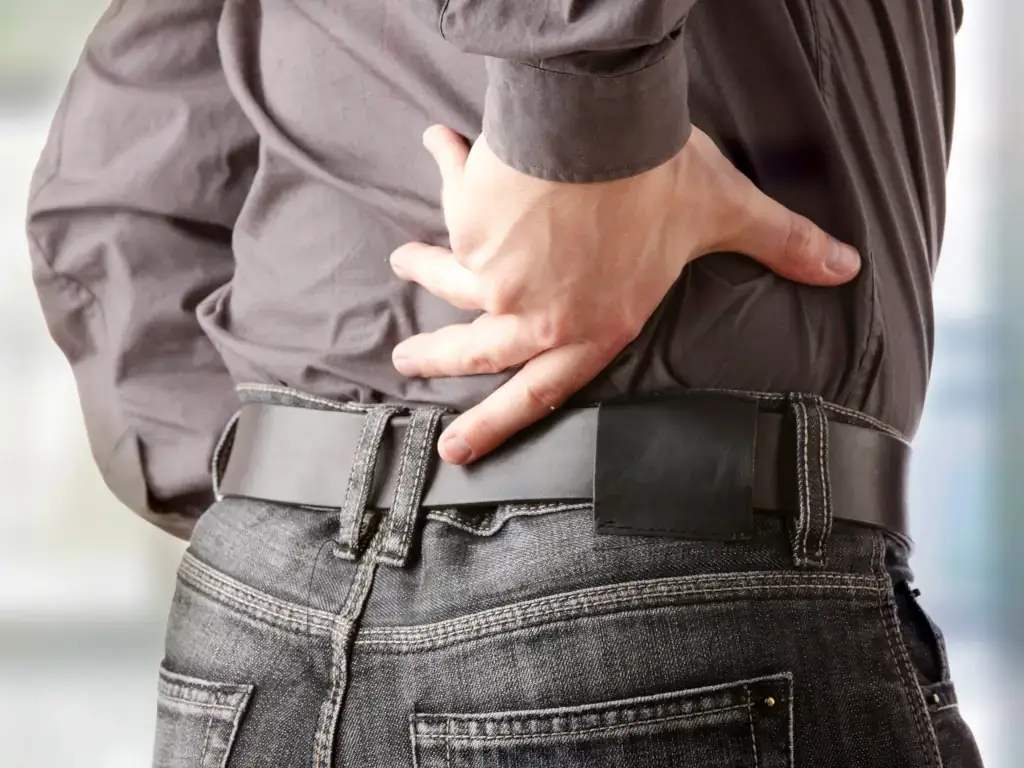 Man lower back pain